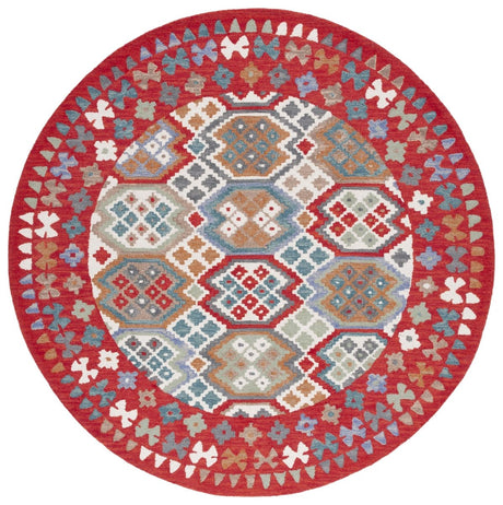 Safavieh Aspen Apn413Q Red/Ivory Rug.