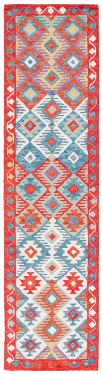 Safavieh Aspen Apn414Q Red/Blue Rug.