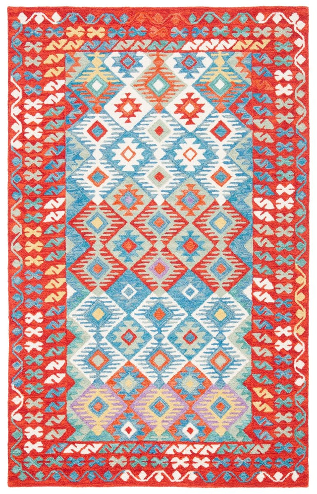 Safavieh Aspen Apn414Q Red/Blue Rug.