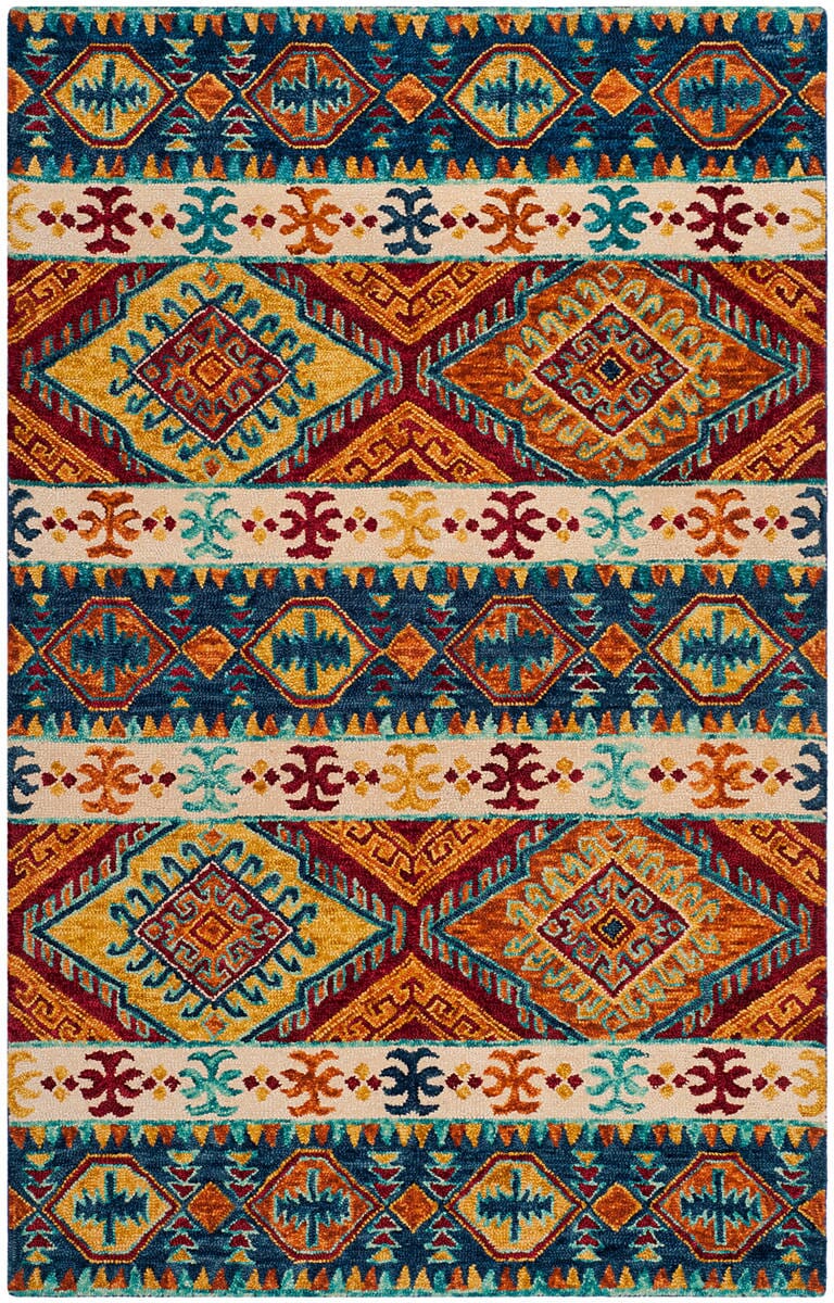 Safavieh Aspen Apn502A Navy / Ivory Rugs.