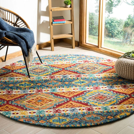 Safavieh Aspen Apn502A Navy / Ivory Rugs.