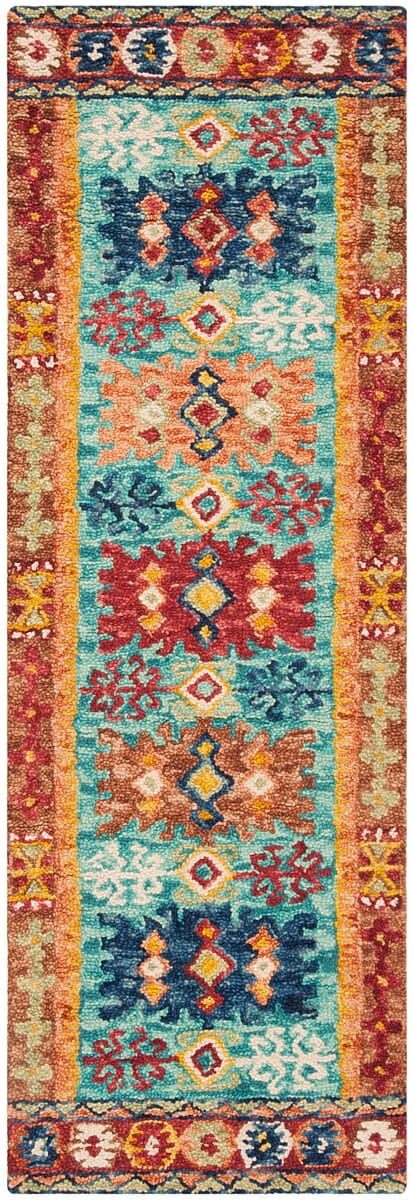 Safavieh Aspen Apn503A Blue / Red Rugs.