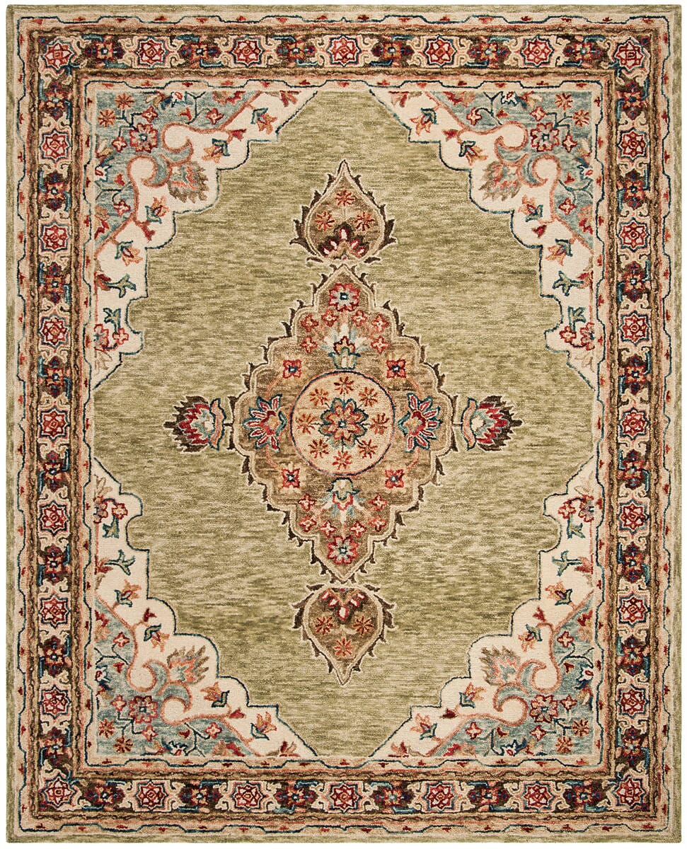 Safavieh Aspen Apn506A Sage / Brown Rugs.