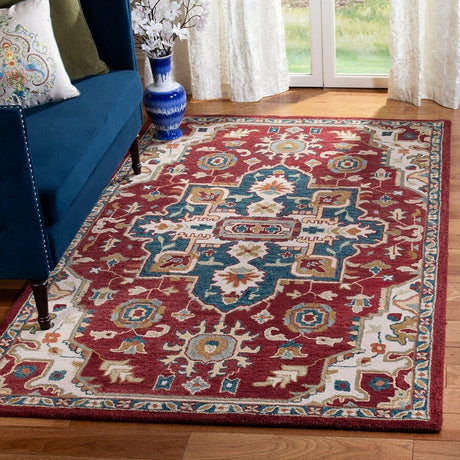 Safavieh Aspen Apn507A Red / Blue Rugs.