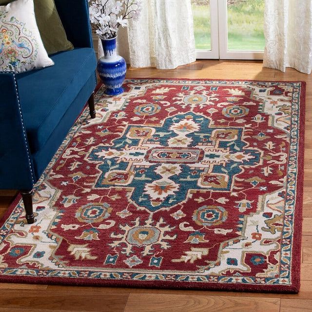 Safavieh Aspen Apn507A Red / Blue Rugs.