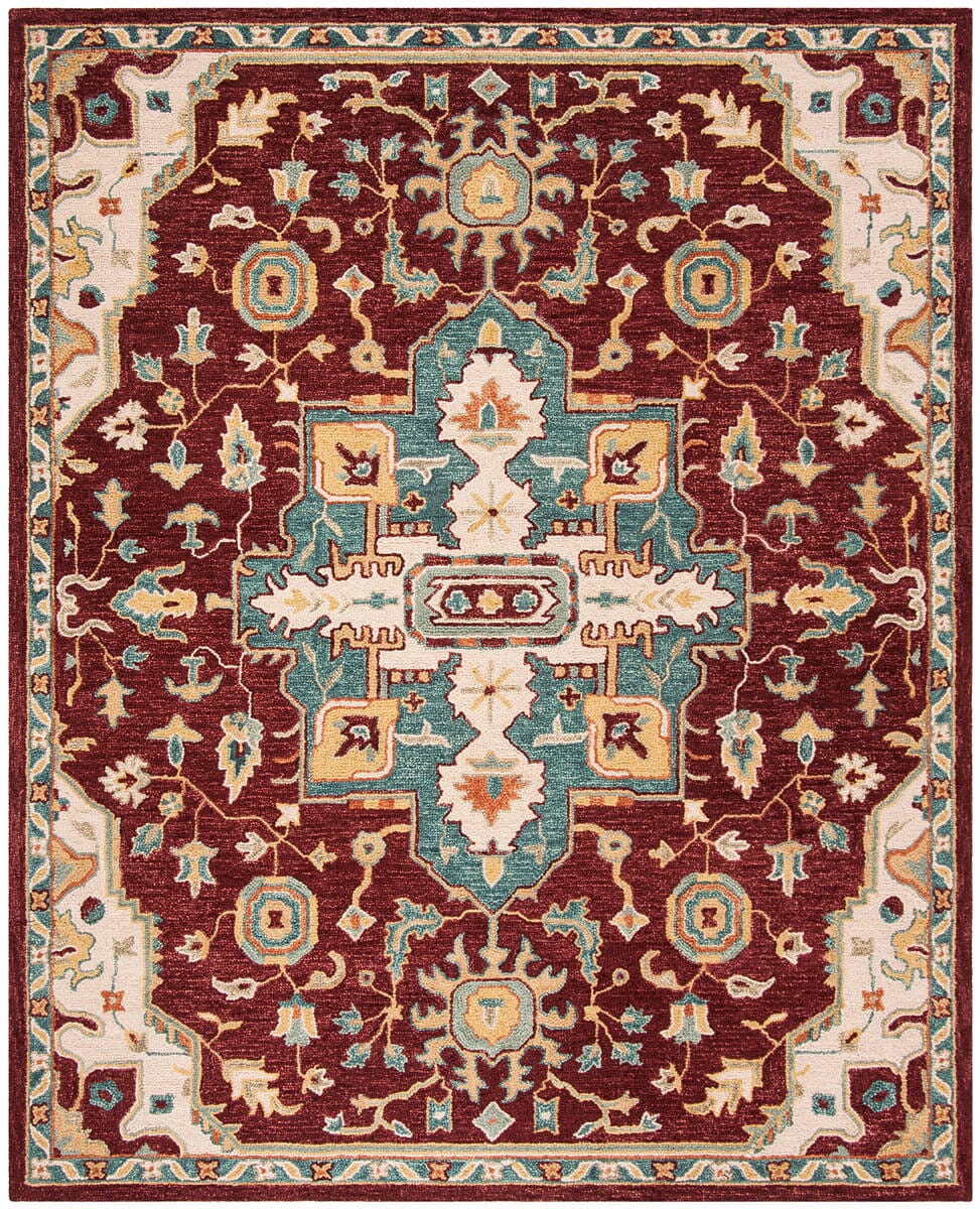 Safavieh Aspen Apn507A Red / Blue Rugs.