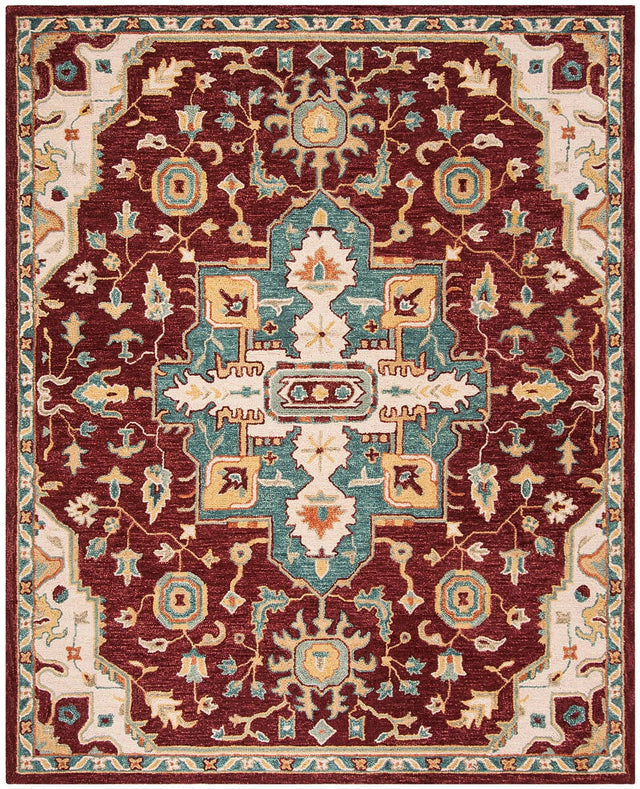 Safavieh Aspen Apn507A Red / Blue Rugs.