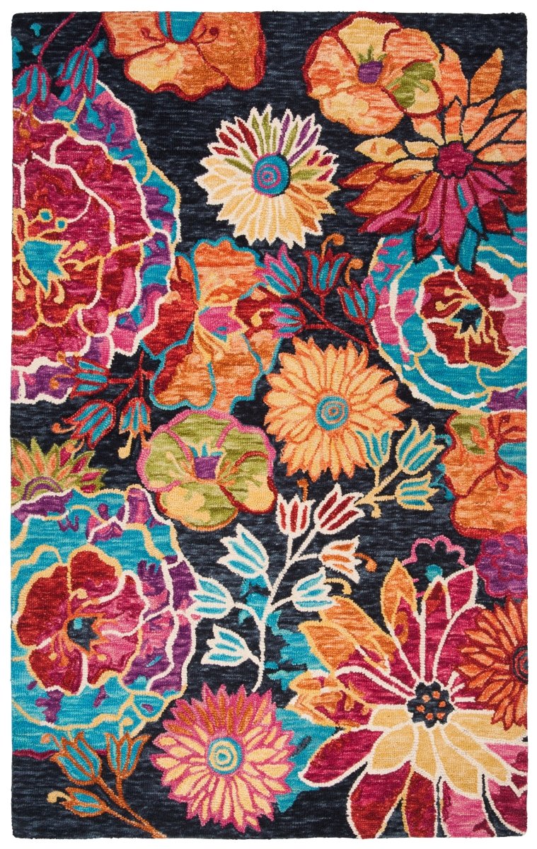 Safavieh Aspen Apn520H Charcoal/Blue Rug.