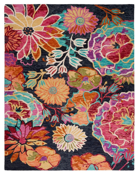 Safavieh Aspen Apn520H Charcoal/Blue Rug.