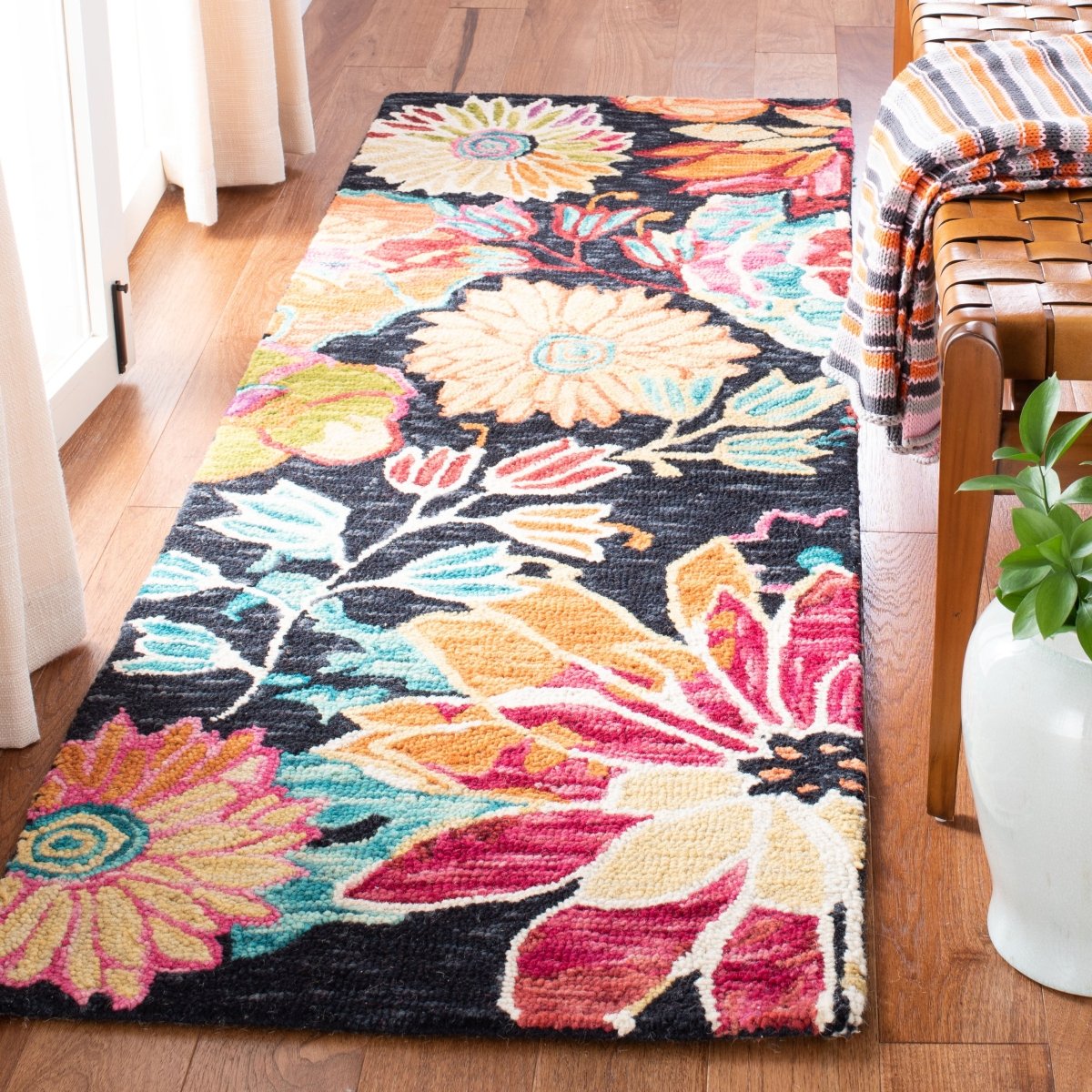 Safavieh Aspen Apn520H Charcoal/Blue Rug.