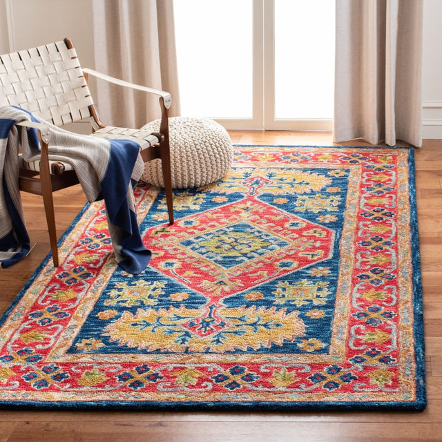 Safavieh Aspen Apn523Q Red/Blue Rug.