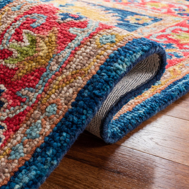 Safavieh Aspen Apn523Q Red/Blue Rug.