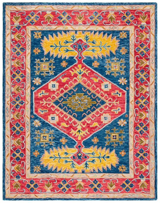 Safavieh Aspen Apn523Q Red/Blue Rug.
