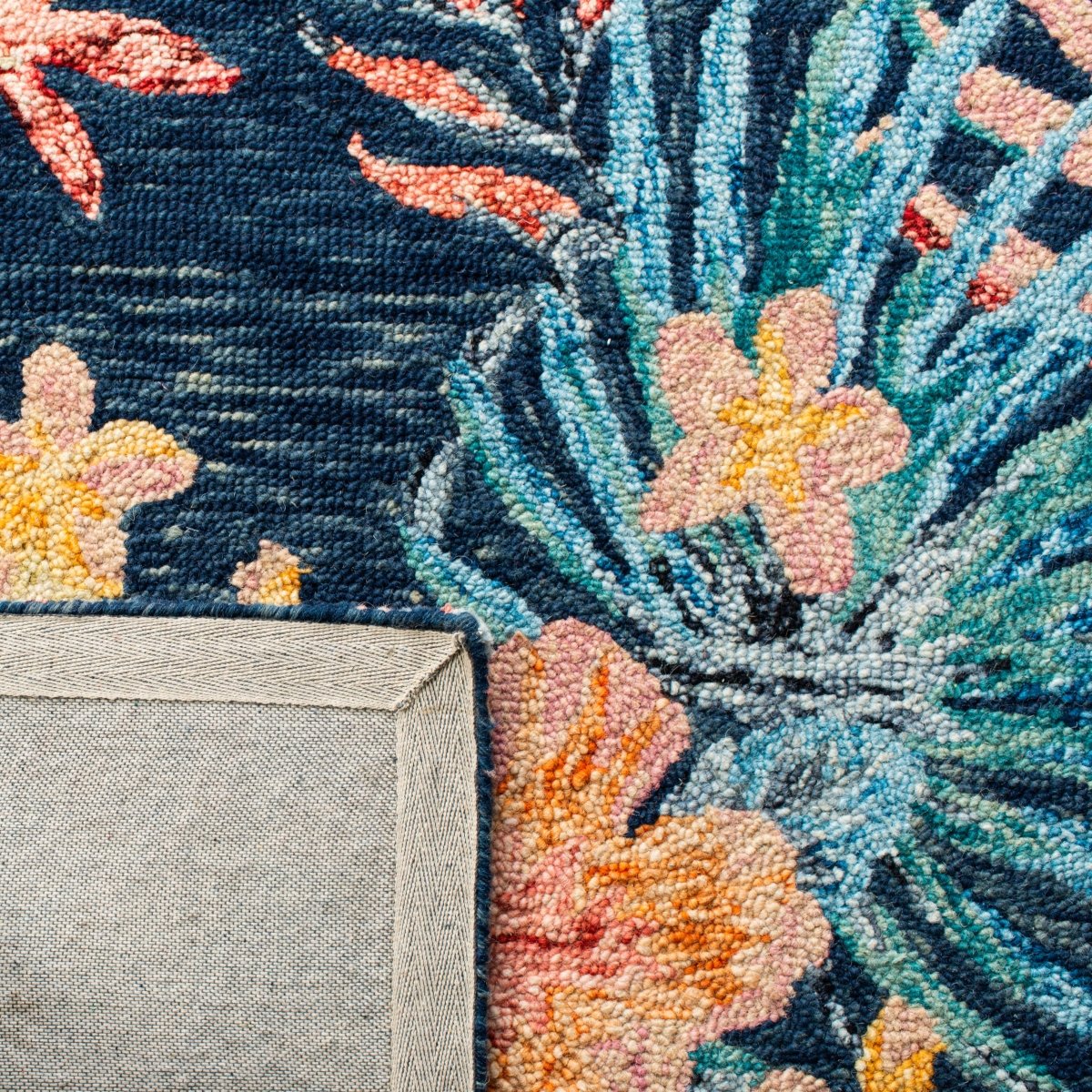 Safavieh Aspen Apn524N Blue/Pink Rug.