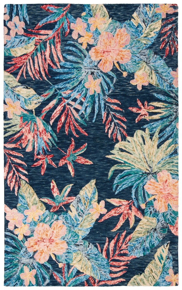 Safavieh Aspen Apn524N Blue/Pink Rug.