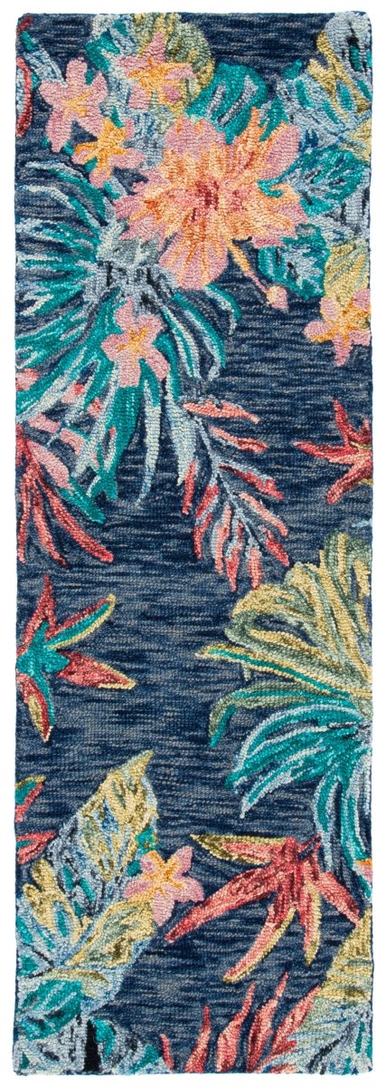 Safavieh Aspen Apn524N Blue/Pink Rug.