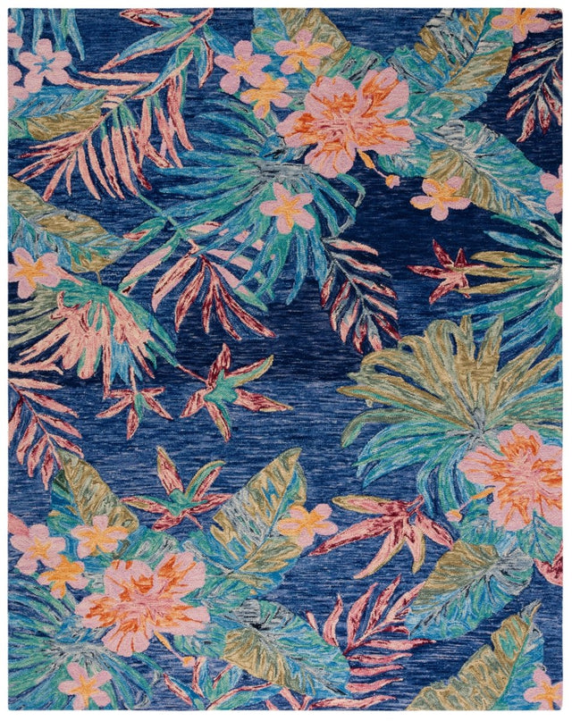 Safavieh Aspen Apn524N Blue/Pink Rug.