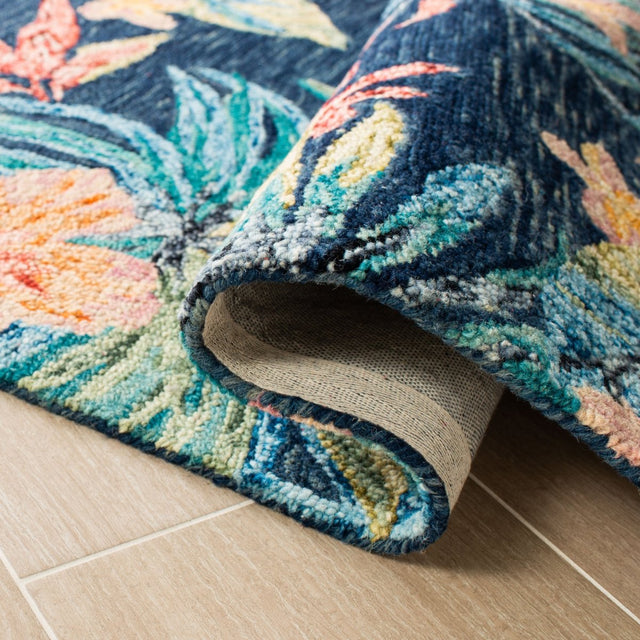 Safavieh Aspen Apn524N Blue/Pink Rug.