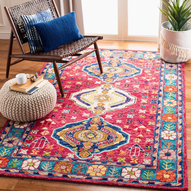 Safavieh Aspen Apn527Q Red/Blue Rugs.