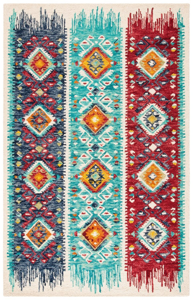 Safavieh Aspen Apn528M Blue/Rust Rugs.