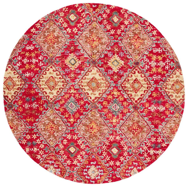 Safavieh Aspen Apn529Q Red/Gold Rugs.