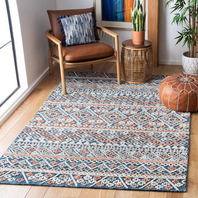 Safavieh Aspen Apn530M Blue/Orange Rugs.