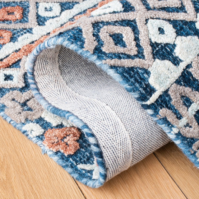 Safavieh Aspen Apn530M Blue/Orange Rugs.