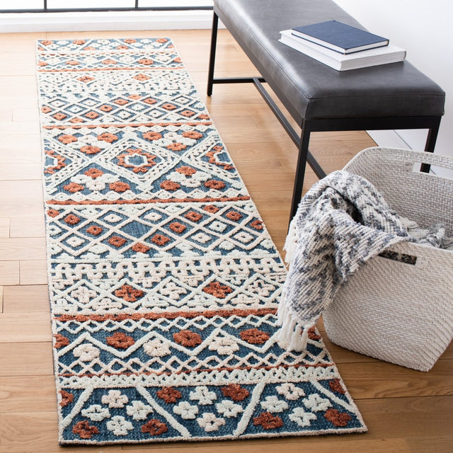 Safavieh Aspen Apn530M Blue/Orange Rugs.