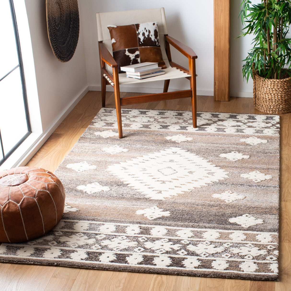 Safavieh Aspen Apn550A Ivory/Light Brown Rugs - Safavieh - apn550a - 3