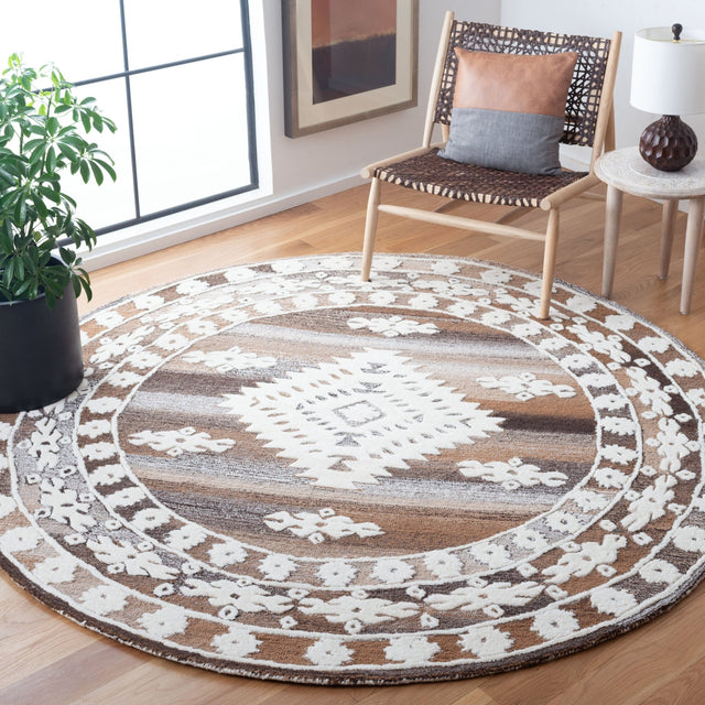 Safavieh Aspen Apn550A Ivory/Light Brown Rugs - Safavieh - apn550a - 7r