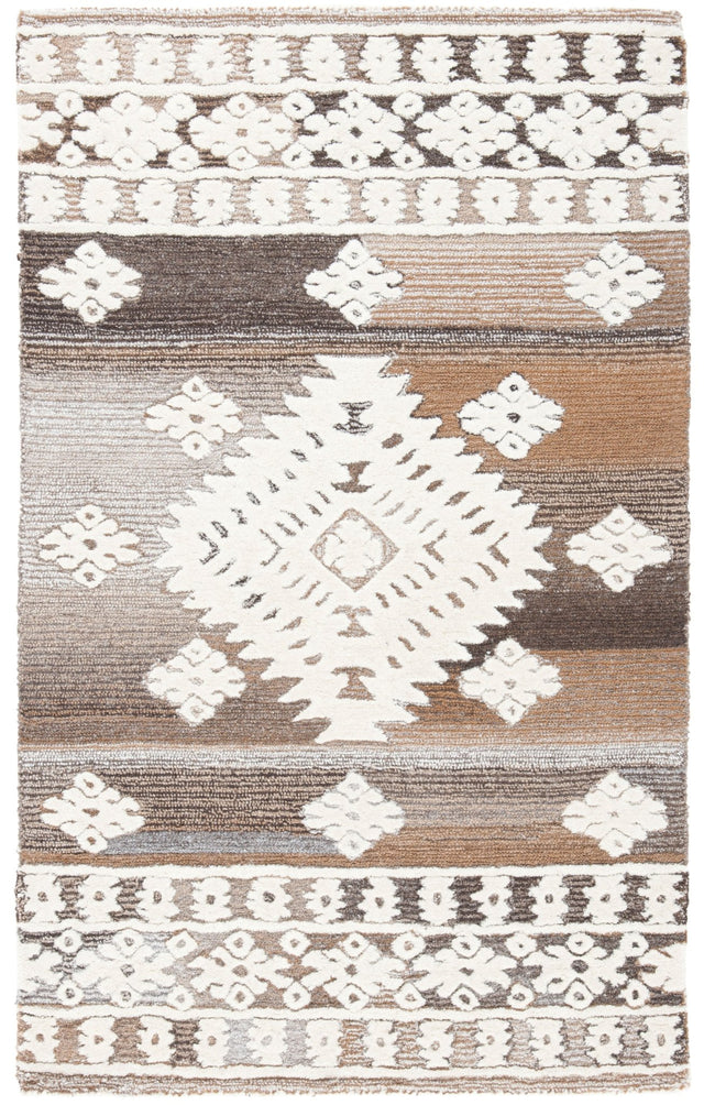 Safavieh Aspen Apn550A Ivory/Light Brown Rugs - Safavieh - apn550a - 7r