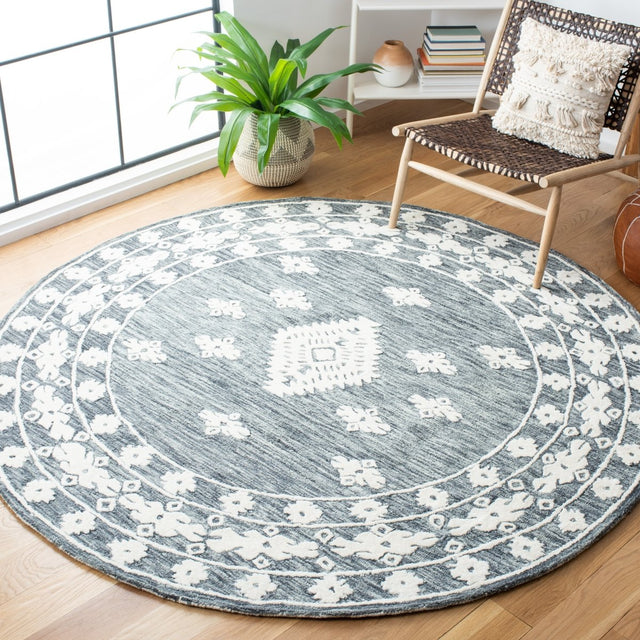 Safavieh Aspen Apn550F Dark Grey/Ivory Rugs.