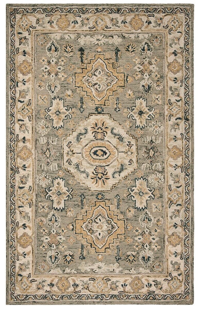 Safavieh Aspen Apn601W Moss / Ivory Rugs.