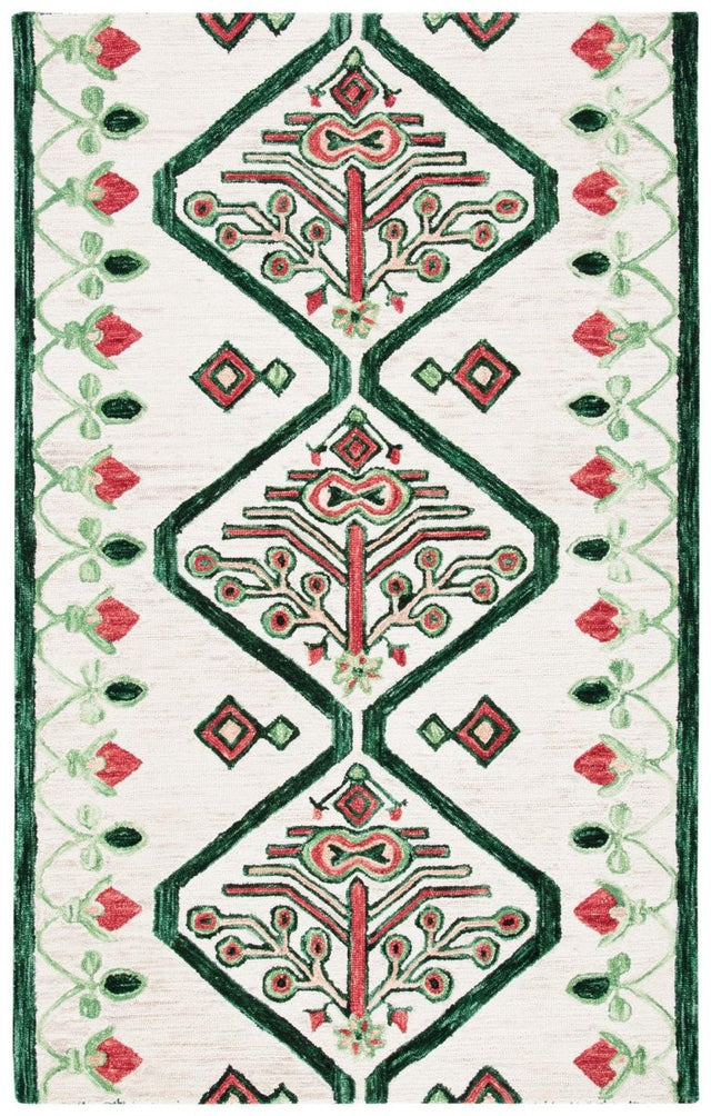 Safavieh Aspen Apn703B Ivory/Green Rugs.