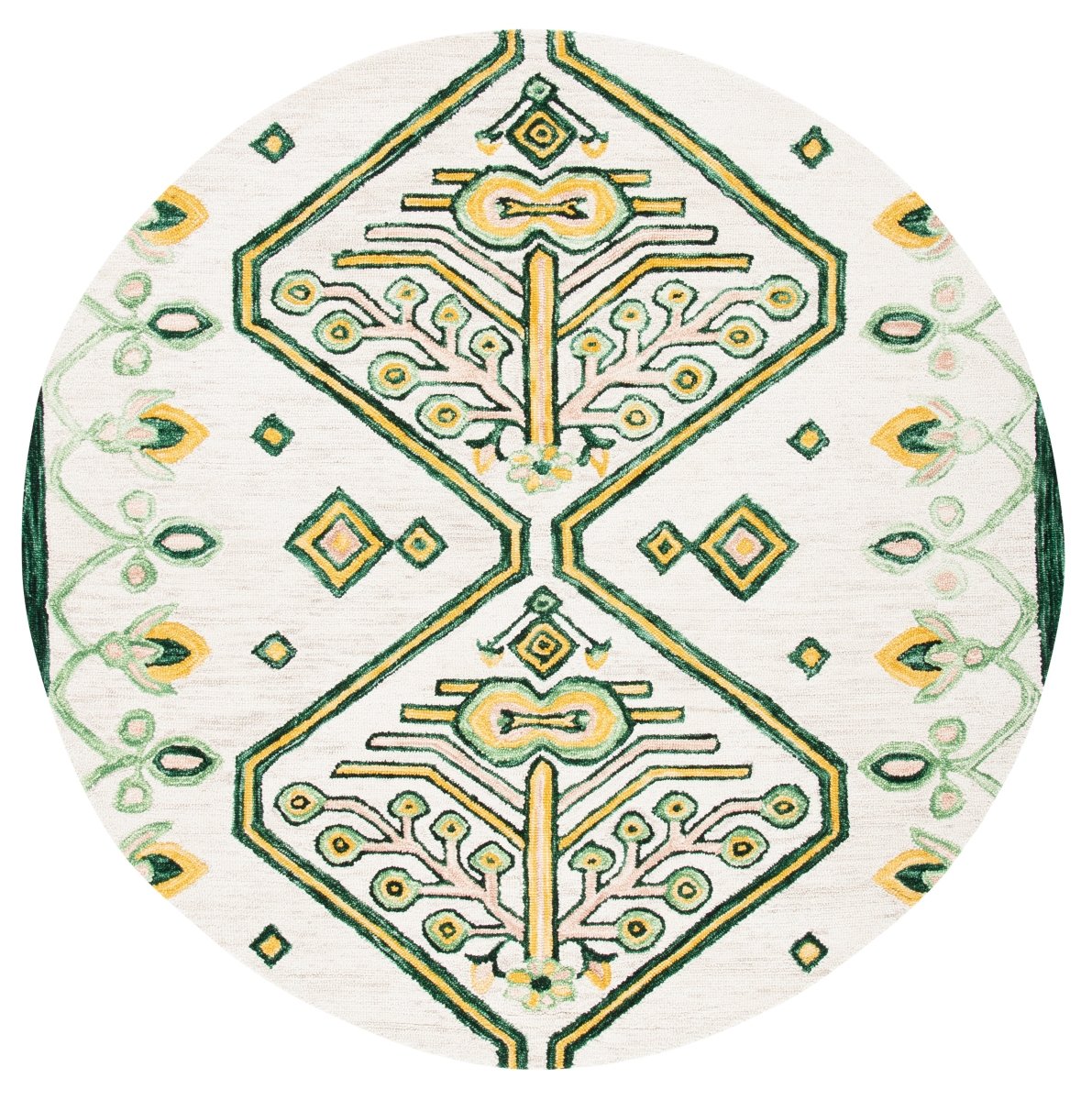 Safavieh Aspen Apn703C Ivory/Yellow Rugs.