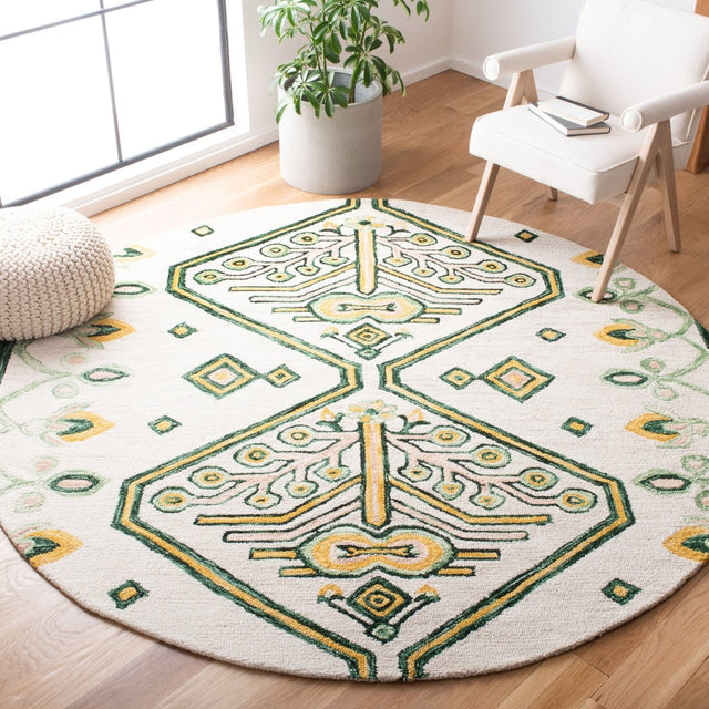 Safavieh Aspen Apn703C Ivory/Yellow Rugs.