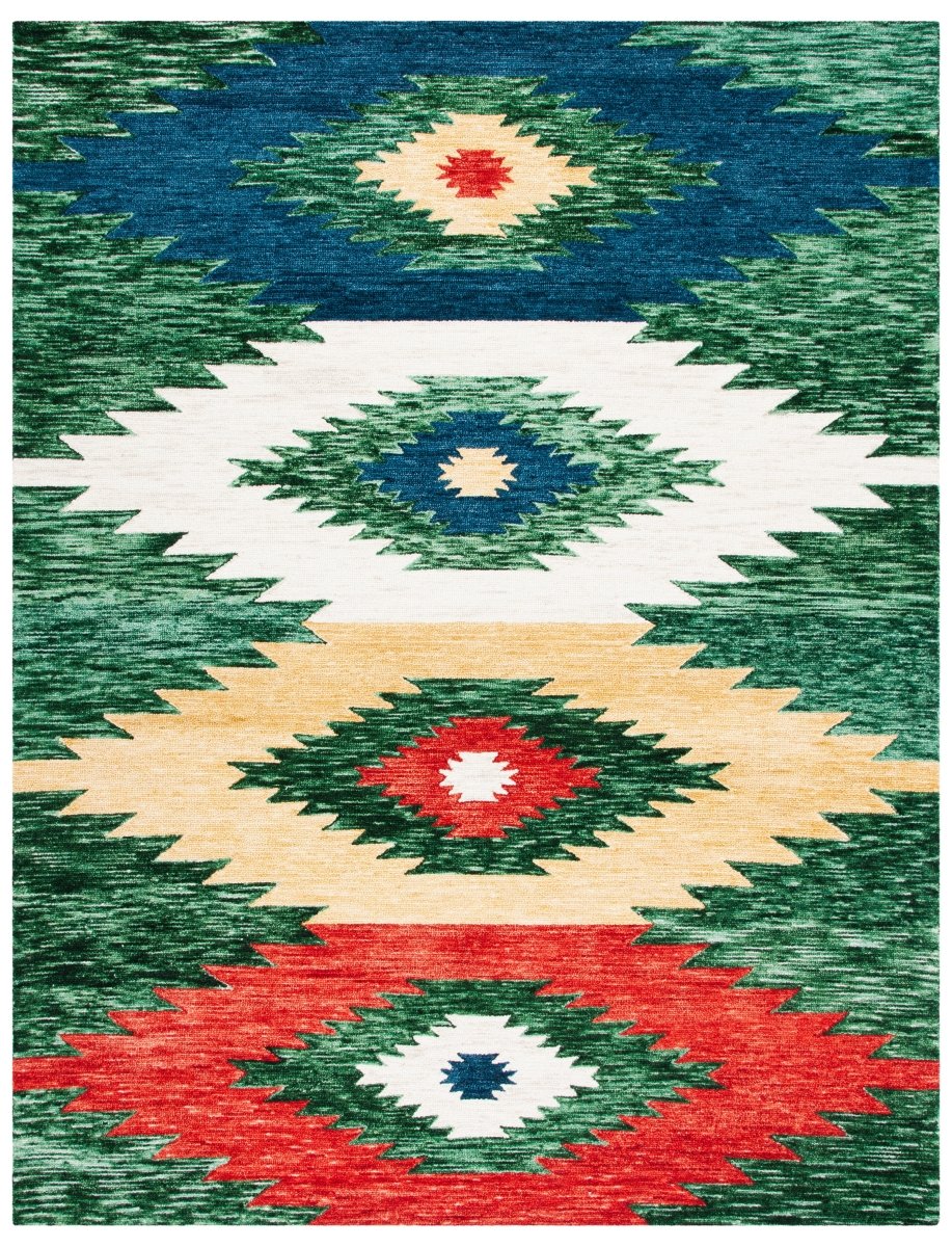 Safavieh Aspen Apn704Y Green/Red Rugs.