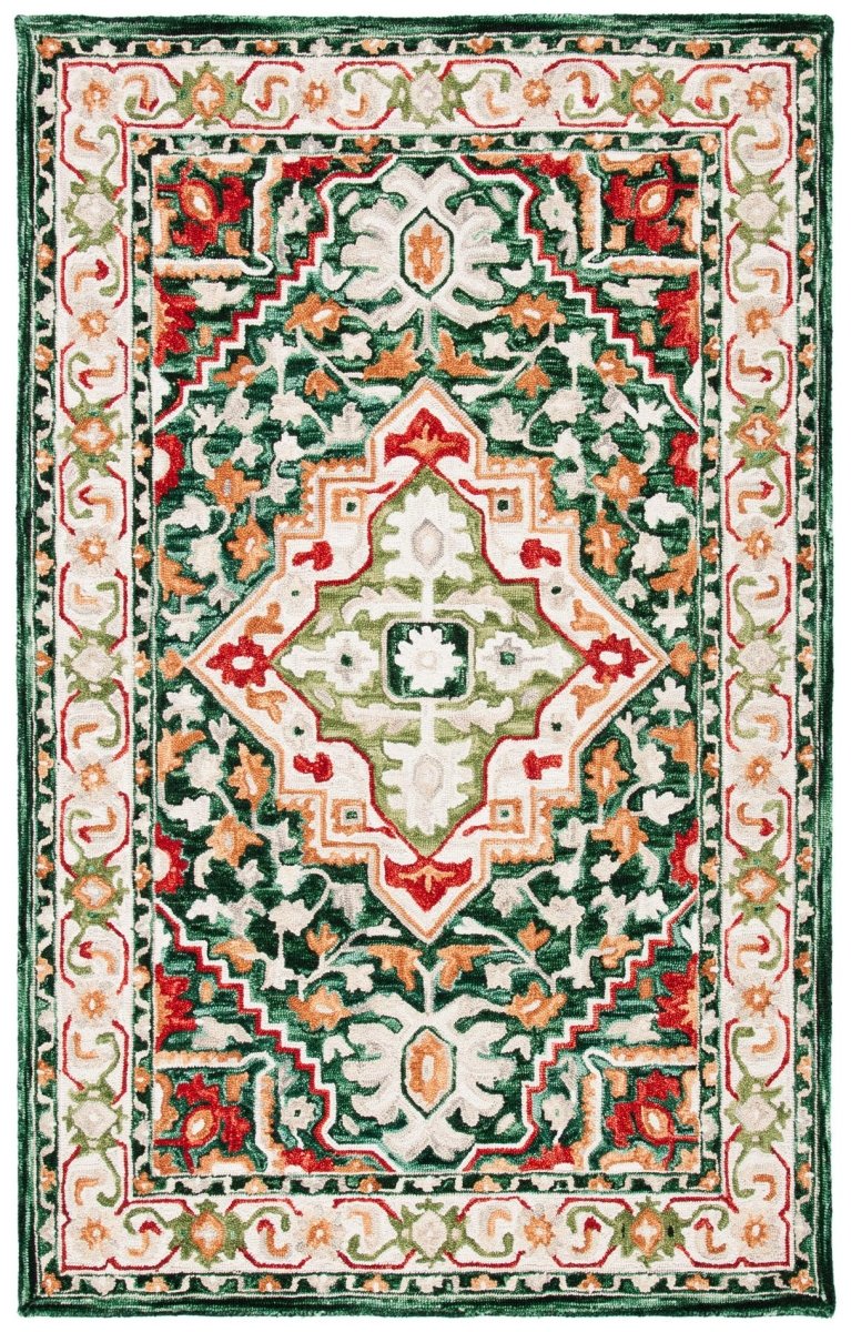 Safavieh Aspen Apn705Q Green/Red Rugs.