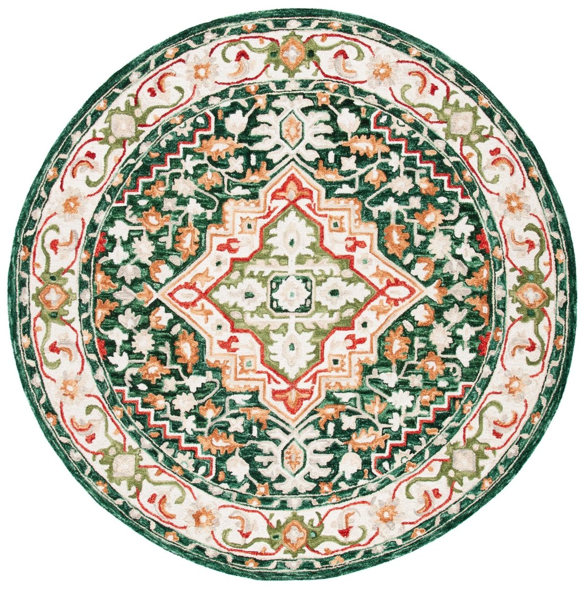 Safavieh Aspen Apn705Q Green/Red Rugs.