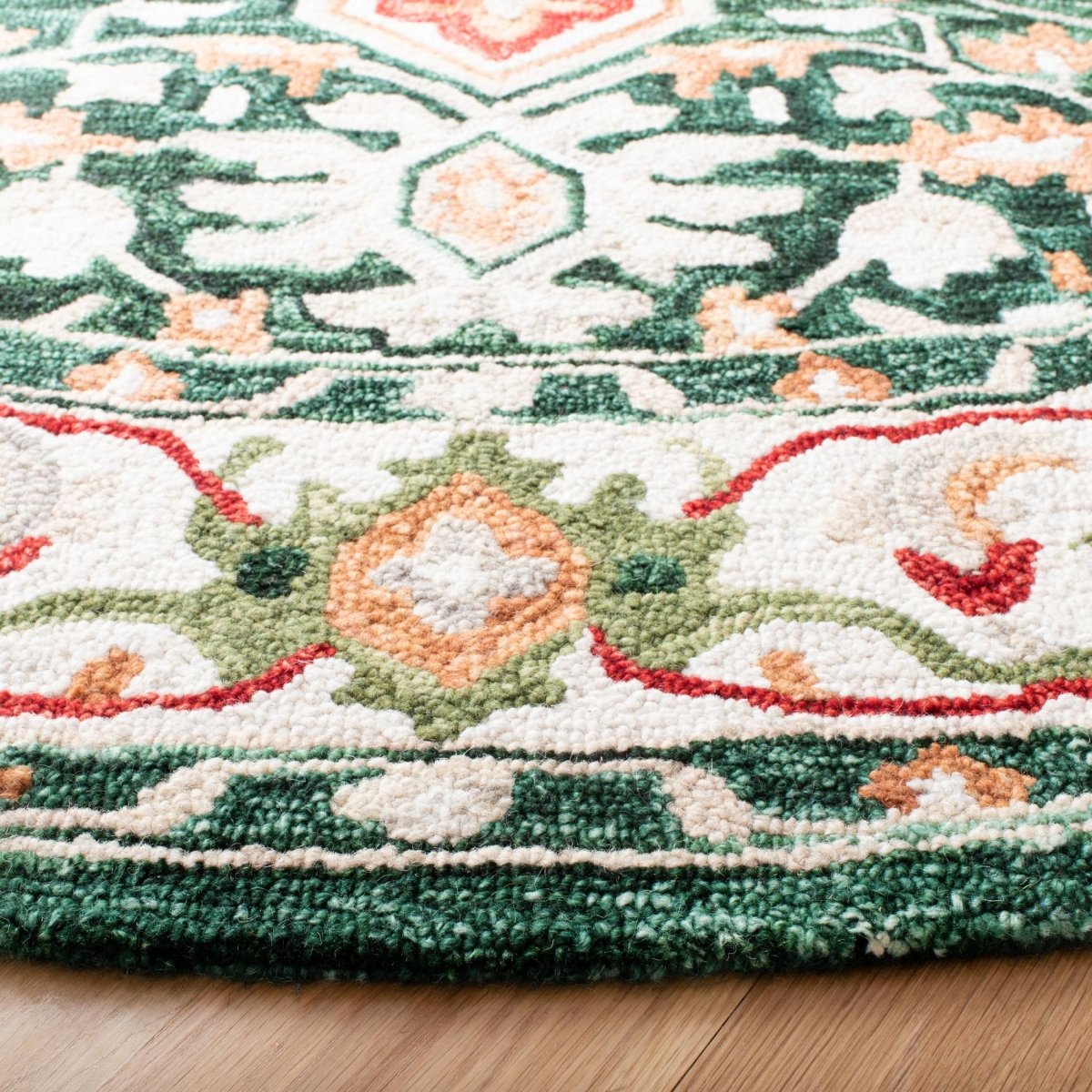 Safavieh Aspen Apn705Q Green/Red Rugs.