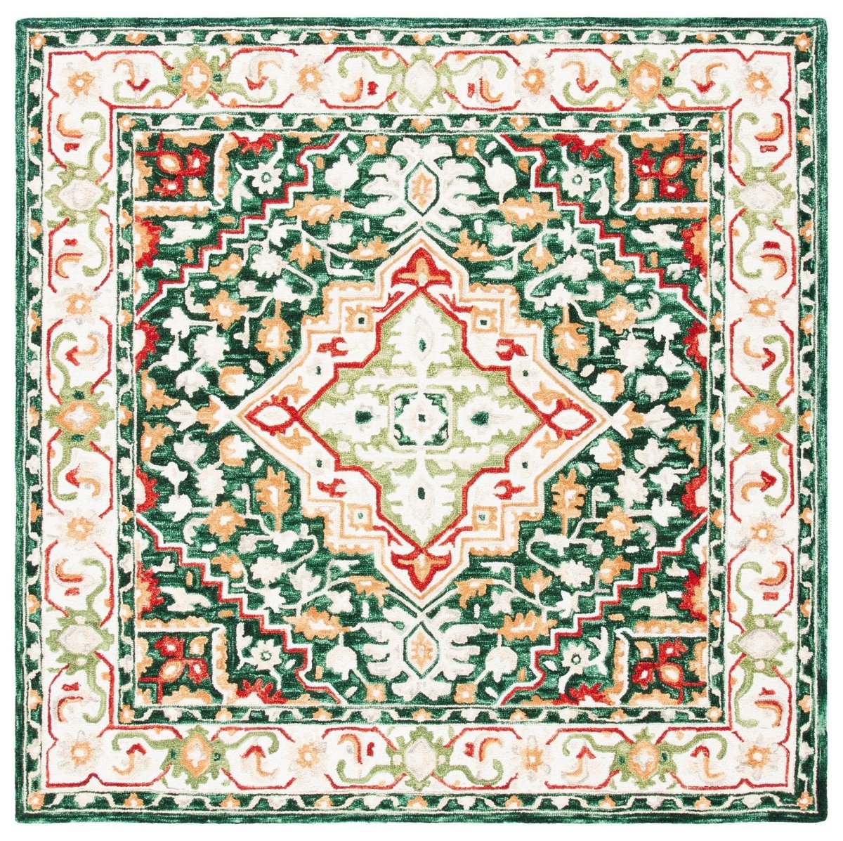 Safavieh Aspen Apn705Q Green/Red Rugs.
