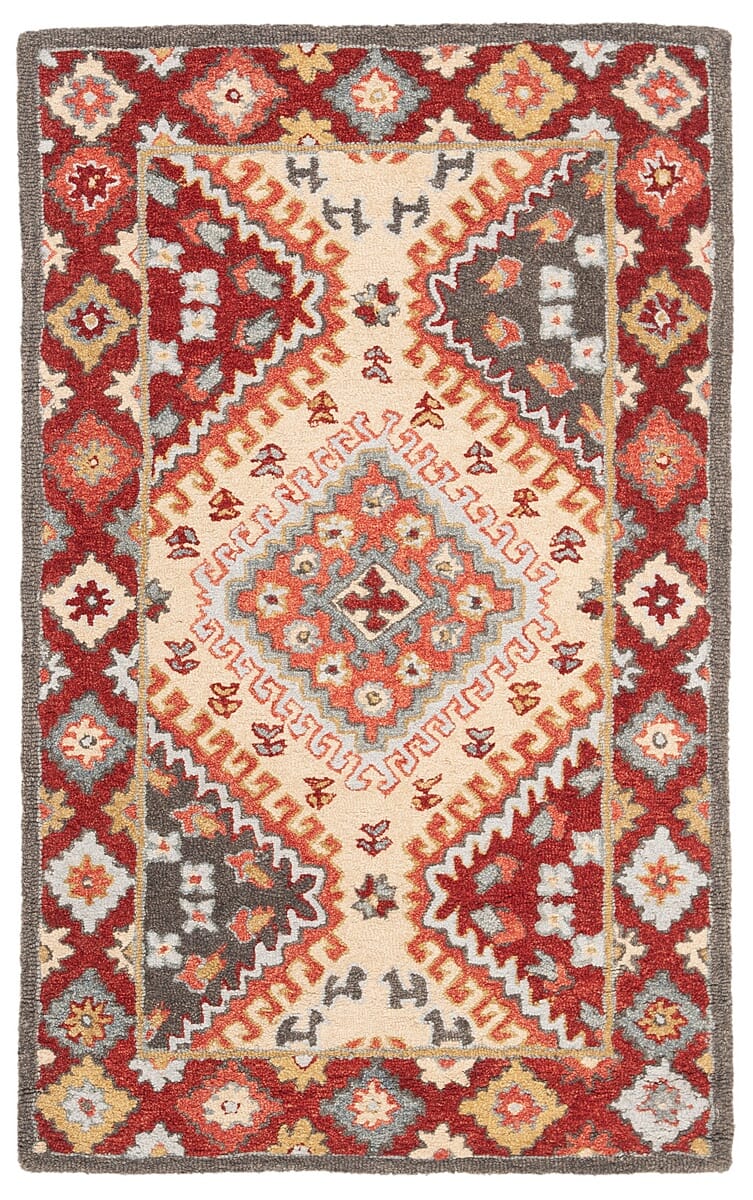 Safavieh Aspen Apn801Q Red/Ivory Rug.