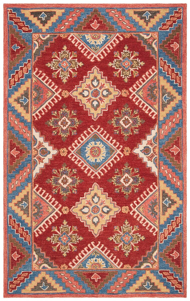 Safavieh Aspen Apn803Q Red/Blue Rug.