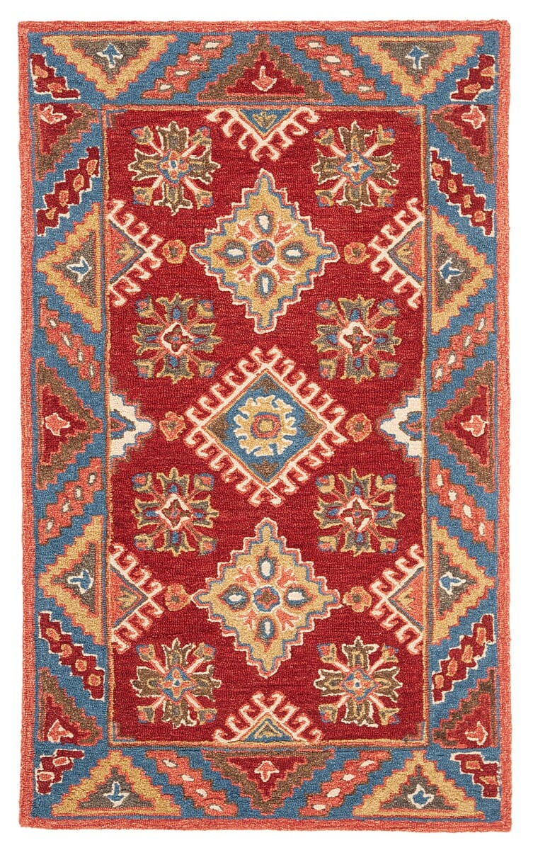 Safavieh Aspen Apn803Q Red/Blue Rug.