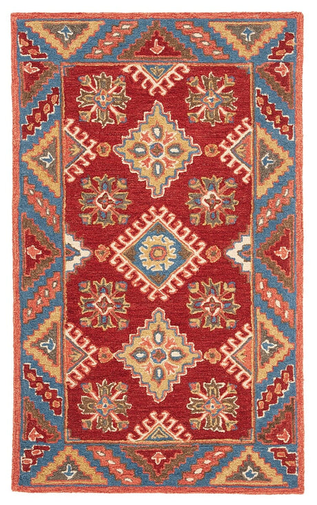 Safavieh Aspen Apn803Q Red/Blue Rug.
