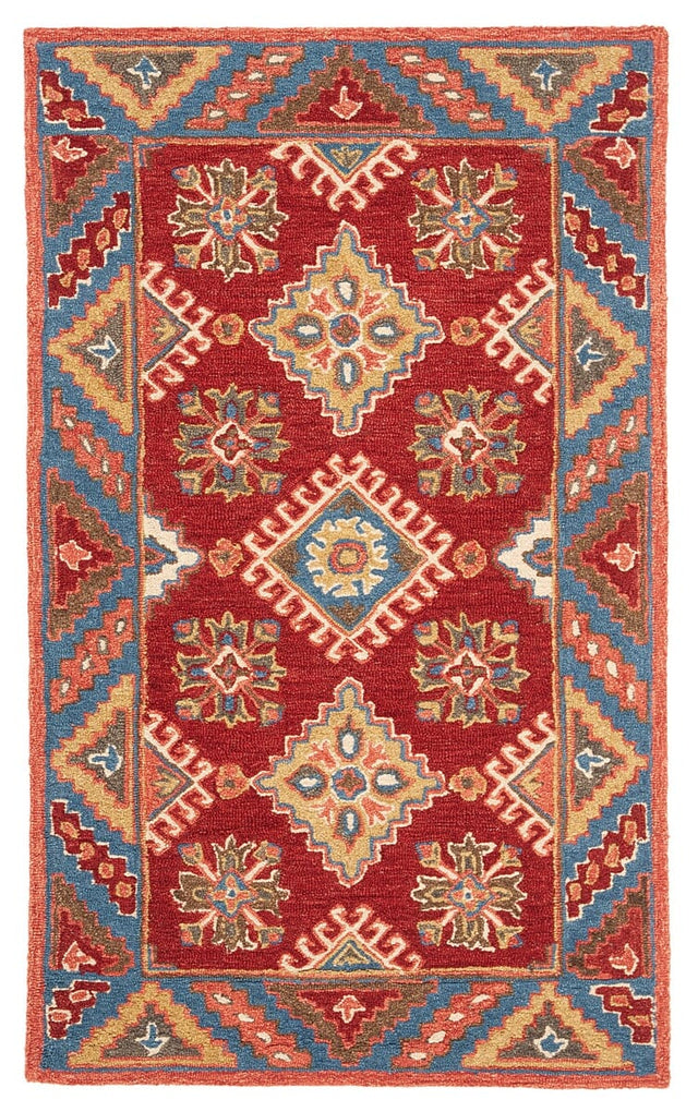 Safavieh Aspen Apn803Q Red/Blue Rug.