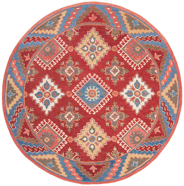 Safavieh Aspen Apn803Q Red/Blue Rug.