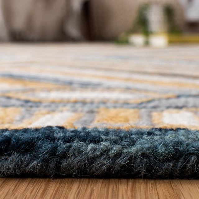 Safavieh Aspen Apn809N Navy/Gold Rug.