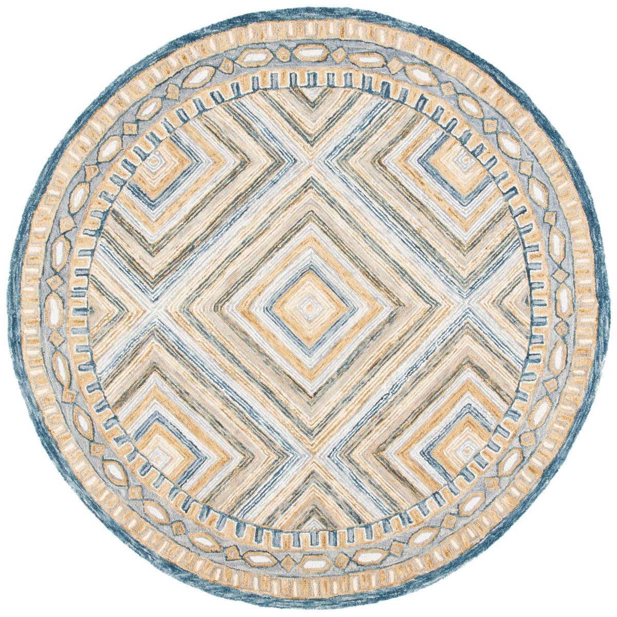 Safavieh Aspen Apn809N Navy/Gold Rug.