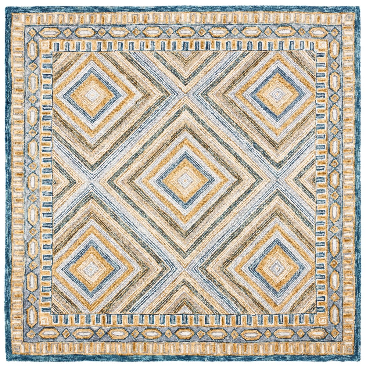Safavieh Aspen Apn809N Navy/Gold Rug.